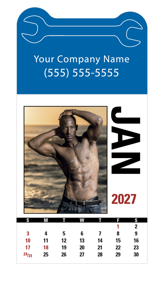 Male Call Press N Stick Calendar